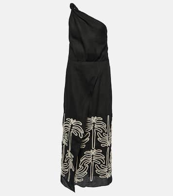 Embroidered linen and cotton maxi dress | Johanna Ortiz