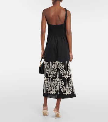 Embroidered linen and cotton maxi dress | Johanna Ortiz