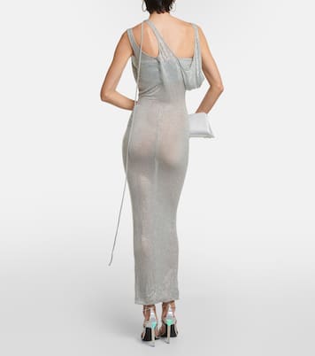 Vestido midi de jersey adornado | The Attico