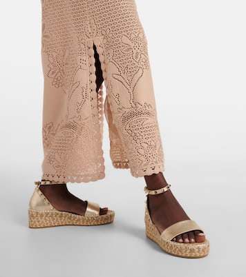 Sandales espadrilles Rockstud en cuir | Valentino Garavani