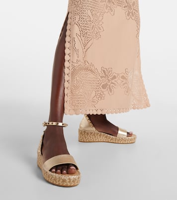 Sandales espadrilles Rockstud en cuir | Valentino Garavani