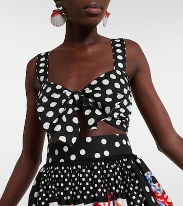 Top Capri de algodón con lunares | Dolce&Gabbana