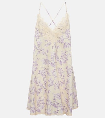 Slipdress Halliday aus Leinen mit Spitze | Zimmermann