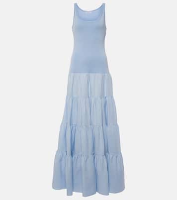 Pozas tiered linen maxi dress | Gabriela Hearst