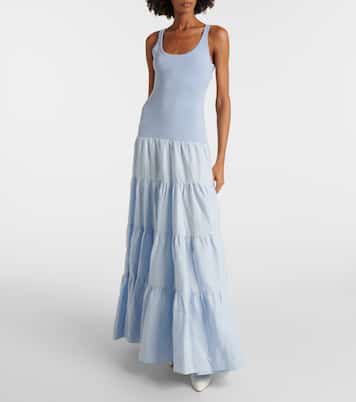 Pozas tiered linen maxi dress | Gabriela Hearst