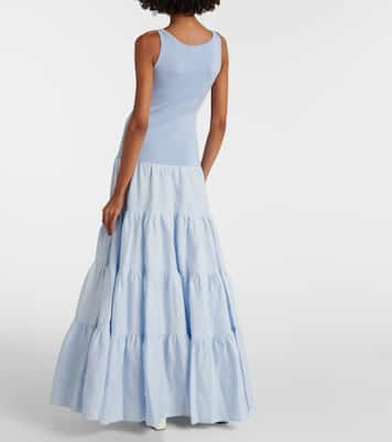 Pozas tiered linen maxi dress | Gabriela Hearst