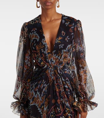 Printed silk gown | Etro