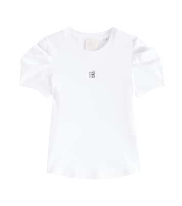 T-shirt in jersey di cotone con logo | Givenchy Kids