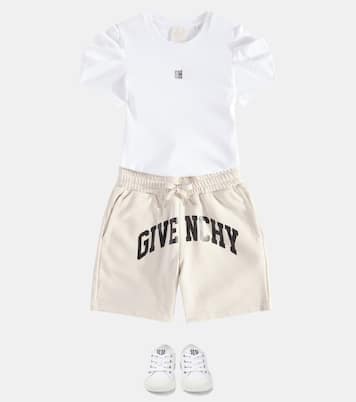 T-shirt in jersey di cotone con logo | Givenchy Kids