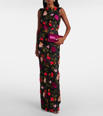 Clutch Maygot in velluto | Manolo Blahnik