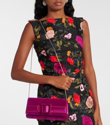 Clutch Maygot in velluto | Manolo Blahnik
