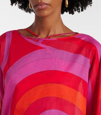 Caftano Iride in mussola di cotone | Pucci