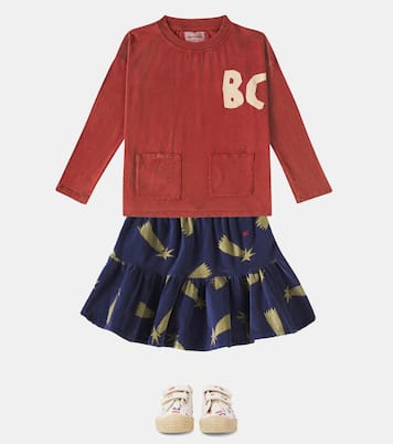 Falda Shooting Stars de terciopelo de algodón | Bobo Choses