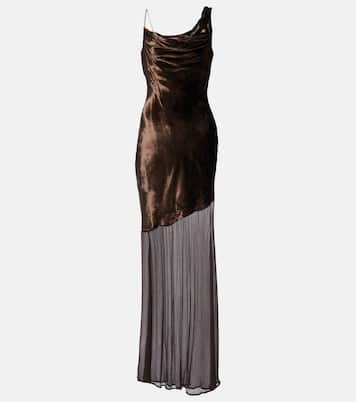 Vestido largo Beaton asimétrico | Staud