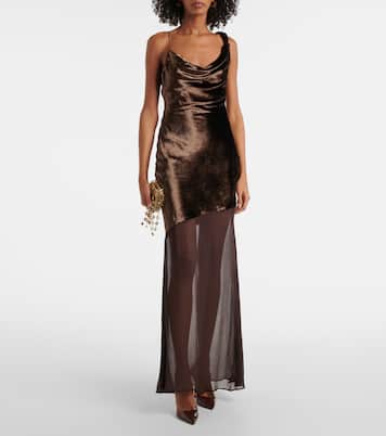 Vestido largo Beaton asimétrico | Staud