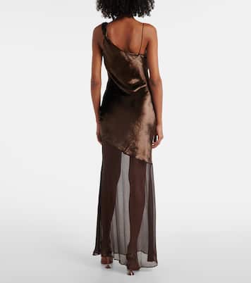 Vestido largo Beaton asimétrico | Staud
