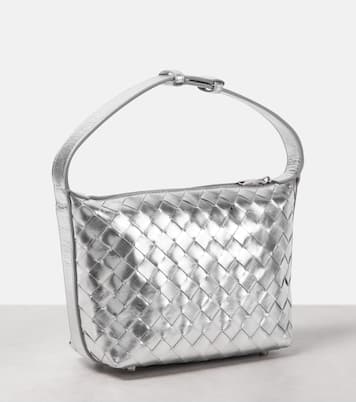 Schultertasche Wallace aus Metallic-Leder | Bottega Veneta