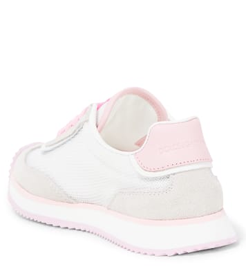 Dragon suede-trimmed sneakers | Dolce&Gabbana Kids