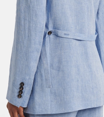 Blazer in misto lino | Brunello Cucinelli