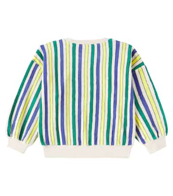 Sudadera en rizo de algodón a rayas | Bobo Choses