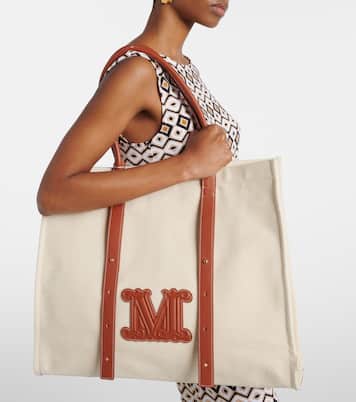Cabas Brava en toile et cuir | Max Mara