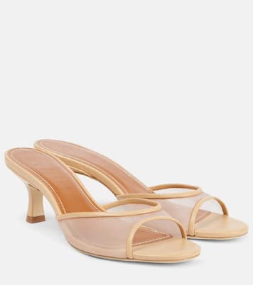 Mules Brigitte 55 in mesh con pelle | Staud
