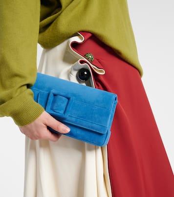 Pochette Maygot en daim | Manolo Blahnik
