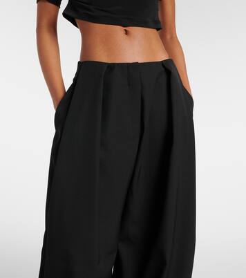 Calisson high-rise draped wool pants | Jacquemus