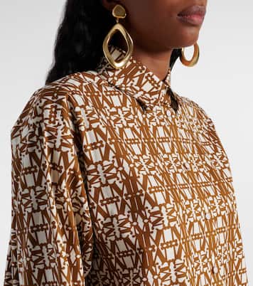 Top Gallura de algodón estampado | Max Mara