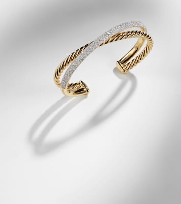Bracciale DY Crossover® in oro 18kt con diamanti | David Yurman