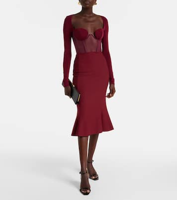 Paneled corset dress | Nensi Dojaka