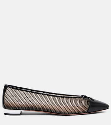 Gioia mesh and leather ballet flats | Aquazzura