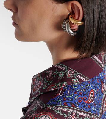 Set aus drei Ear Cuffs mit Kristallen | Rabanne