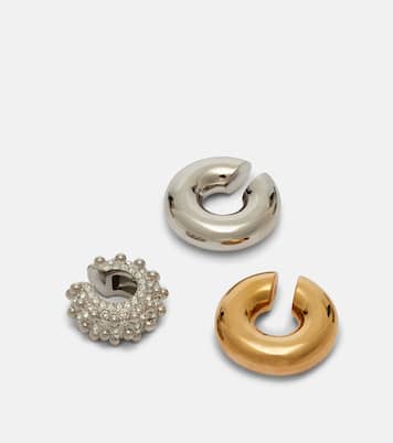 Set aus drei Ear Cuffs mit Kristallen | Rabanne