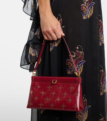 Talk studded leather shoulder bag | Etro