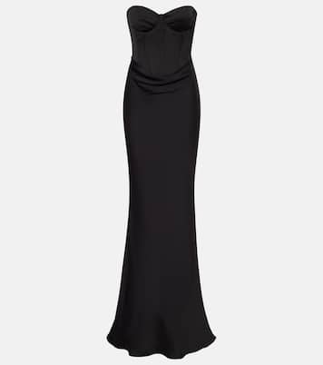 Vestido corsé de satén | Rotate