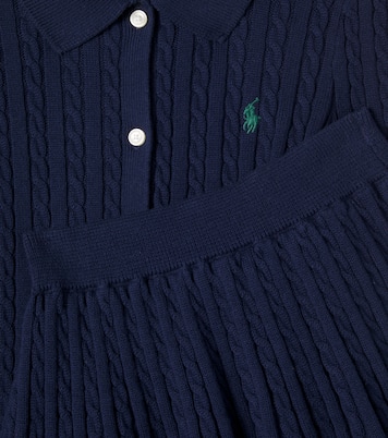 Cable-knit cotton cardigan and skirt set | Polo Ralph Lauren Kids