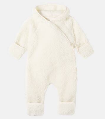 Baby hooded wool teddy onesie | Binibamba