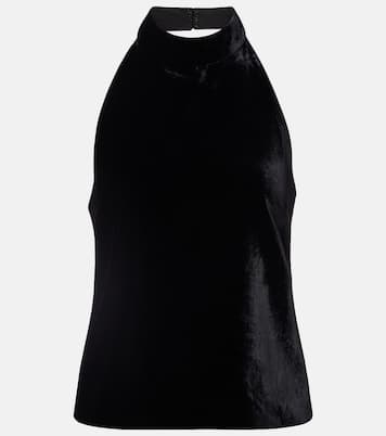 Top Peneloppe de terciopelo con cuello halter  | Nili Lotan
