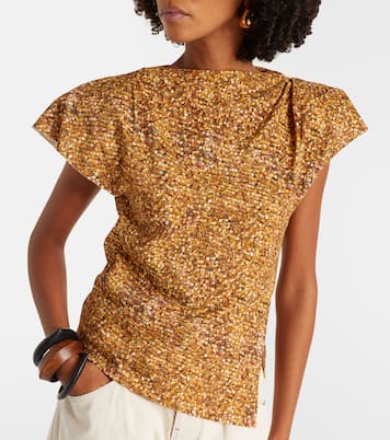 Sebani asymmetric cotton T-shirt | Isabel Marant