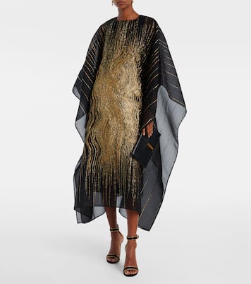 105 leather-trimmed velvet sandals | Gianvito Rossi