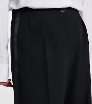 Felicita wool twill wide-leg pants | The Row