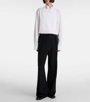 Felicita wool twill wide-leg pants | The Row