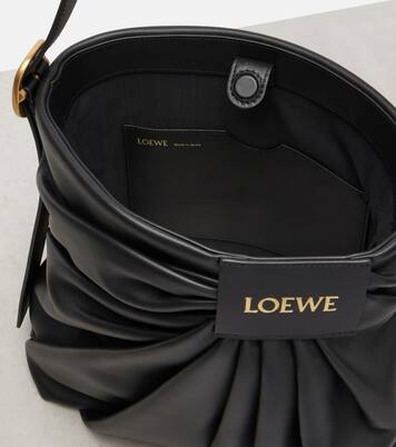 Draped Medium leather tote bag | Loewe