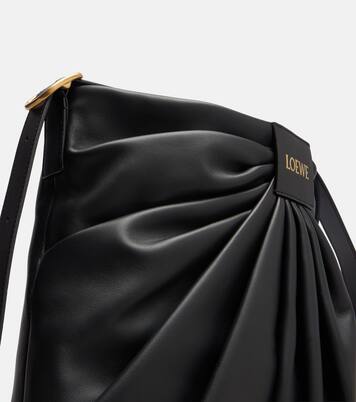Draped Medium leather tote bag | Loewe