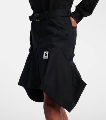 x Carhartt cotton canvas miniskirt  | Sacai