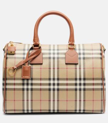 Bowling Medium Burberry Check top-handle bag | Burberry