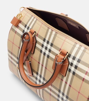 Bowling Medium Burberry Check top-handle bag | Burberry