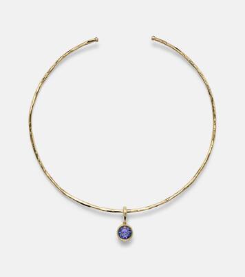 Choker Olivia en or 18 ct, diamants et tanzanite | Octavia Elizabeth