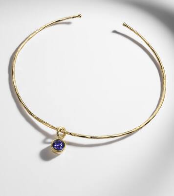 Choker Olivia en or 18 ct, diamants et tanzanite | Octavia Elizabeth